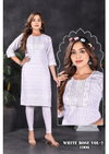 Golden White Rose Vol 2 Sequence Work Rayon Designer Kurtis Wholesale Market In Surat

